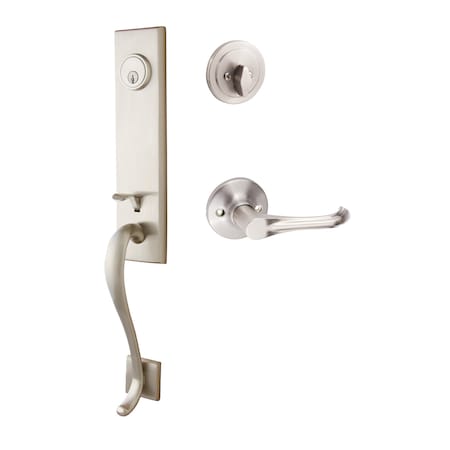 Sure-Loc Hardware Sure-Loc Hardware Solitude Handleset, Helena Handleset Trim, Satin Nickel SL507-HA 15